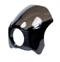 Přední kapota - maska CAFE RACER - typ 3 + plexi - černá